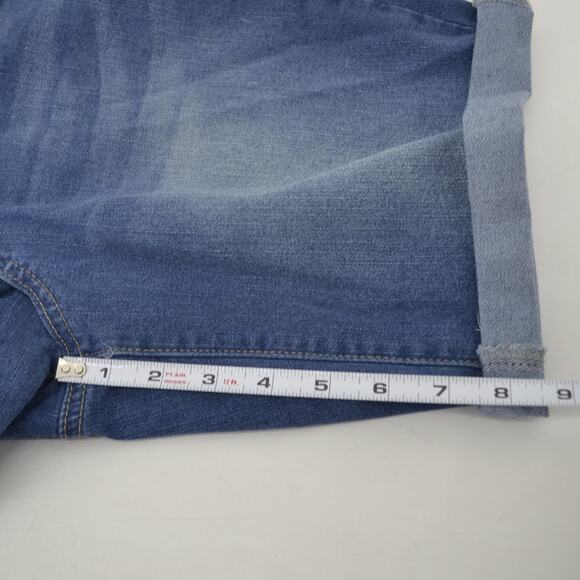 CopperFlash Mid Rise Bermuda Blue Jean Shorts Curvy Size 6 - Picture 6 of 15